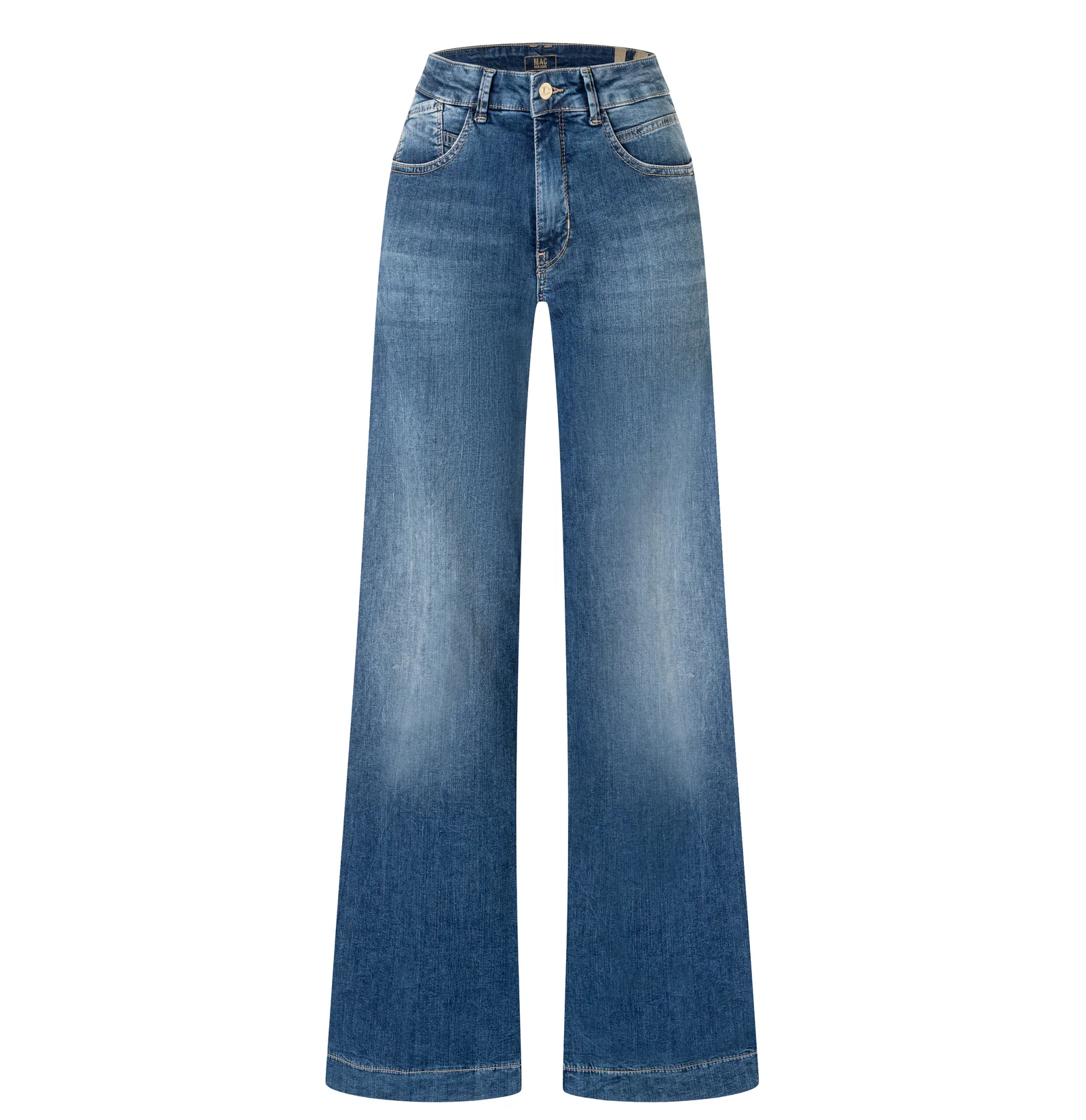 Mac Jeans Rich Palazzo Jeans - Navy Heavy Wash
