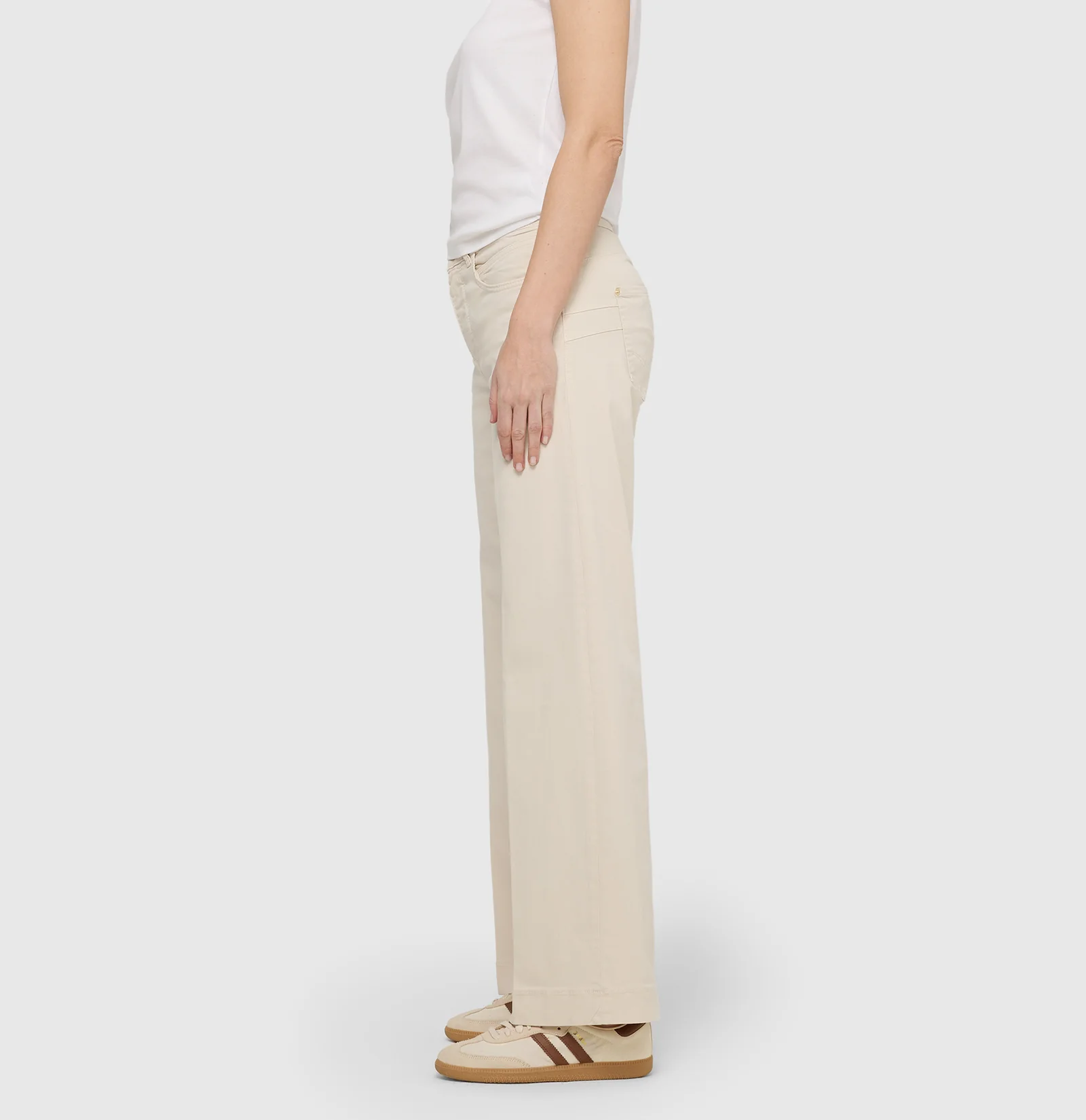 Mac Jeans  Rich Palazzo Jeans - Antique White PPT