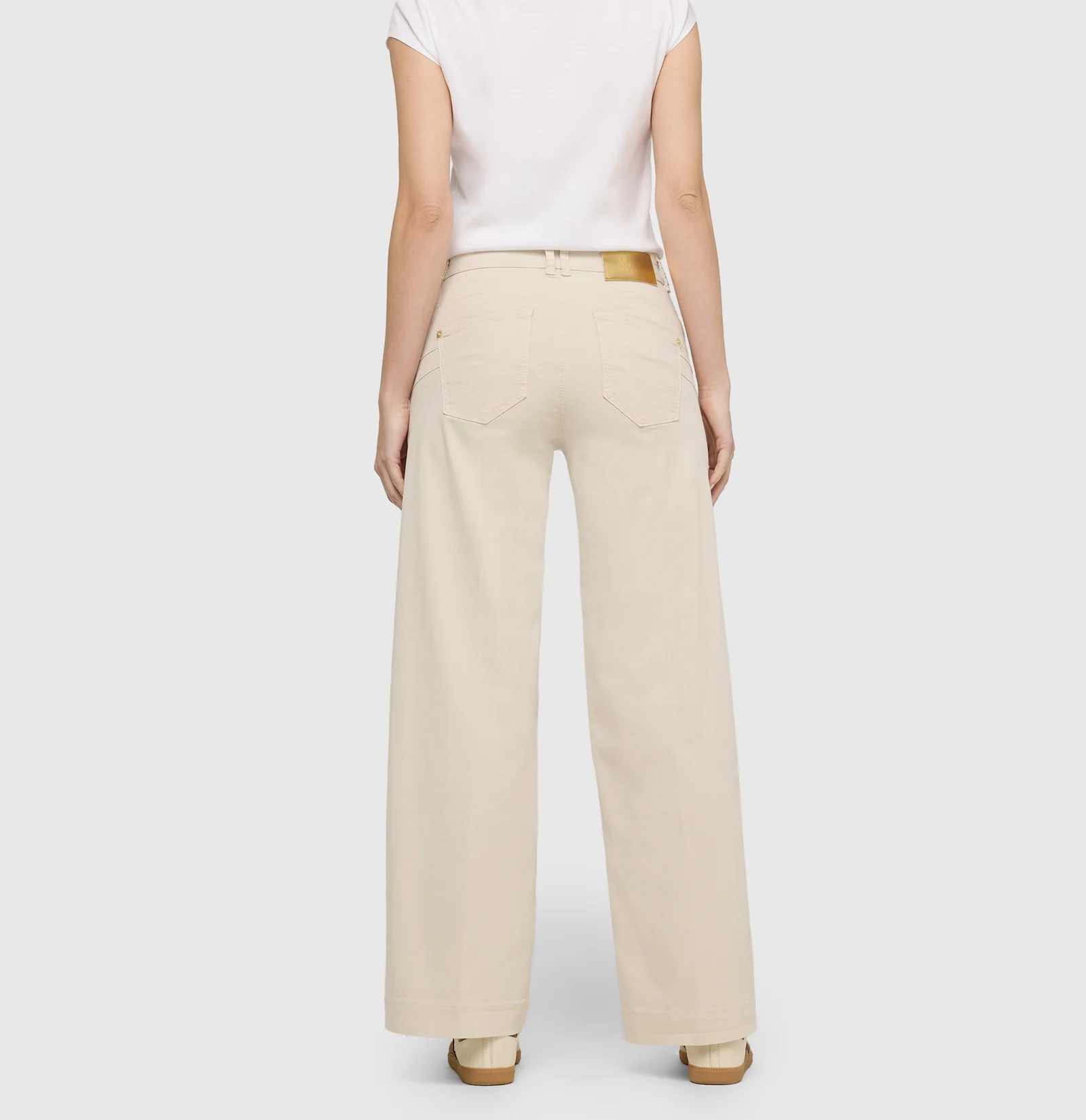 Mac Jeans  Rich Palazzo Jeans - Antique White PPT