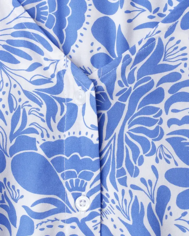 Street One Studio Blouse Floral Print - Eventide Blue