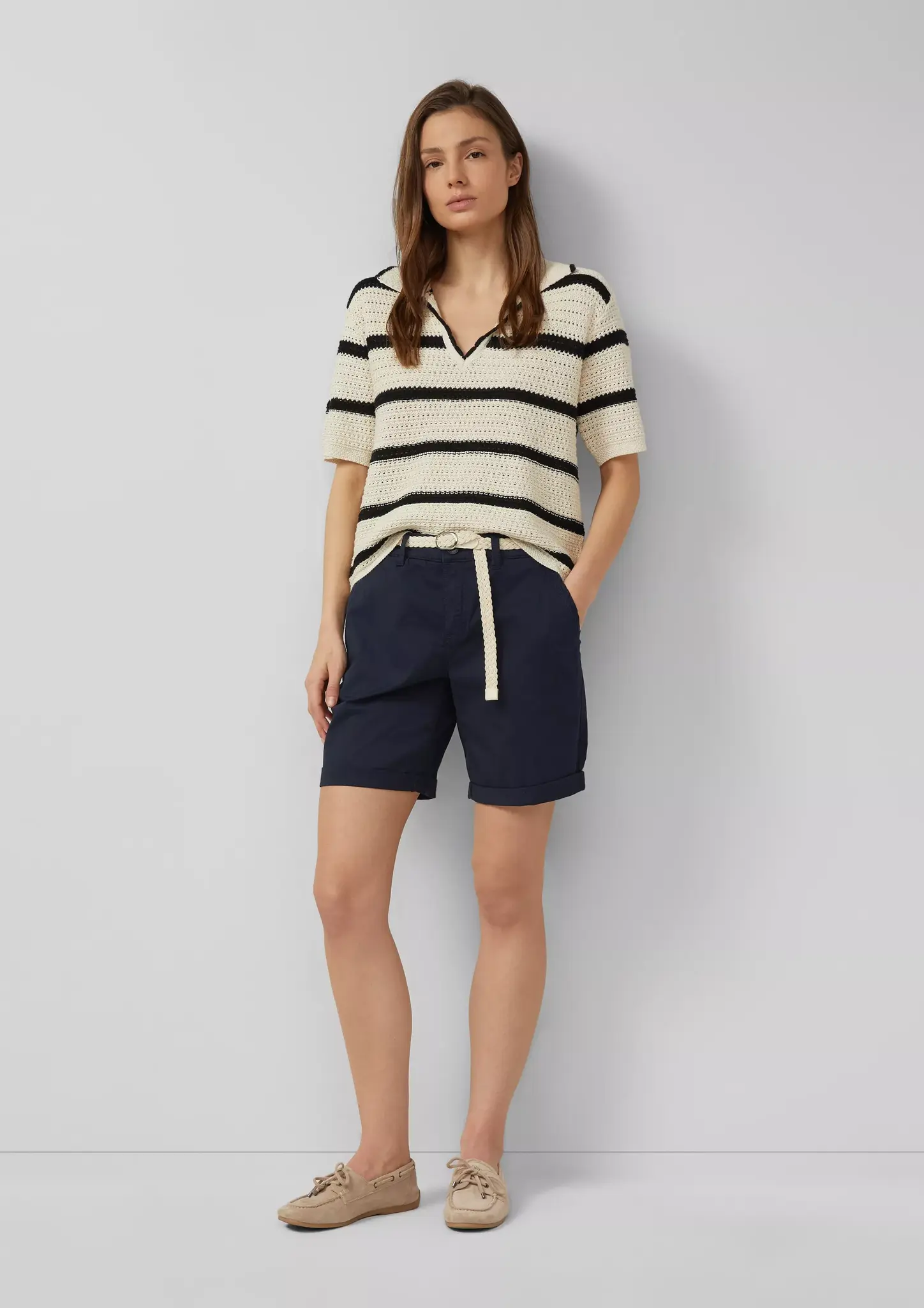 S. Oliver Korte Broek, Riem - Navy