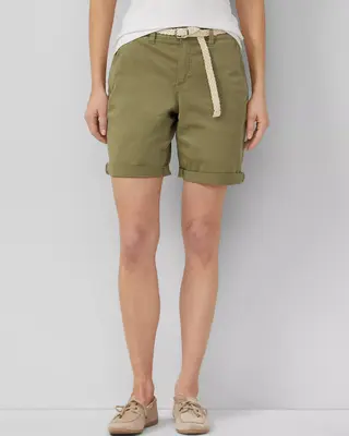 S. Oliver Korte Broek, Riem - Olive Green