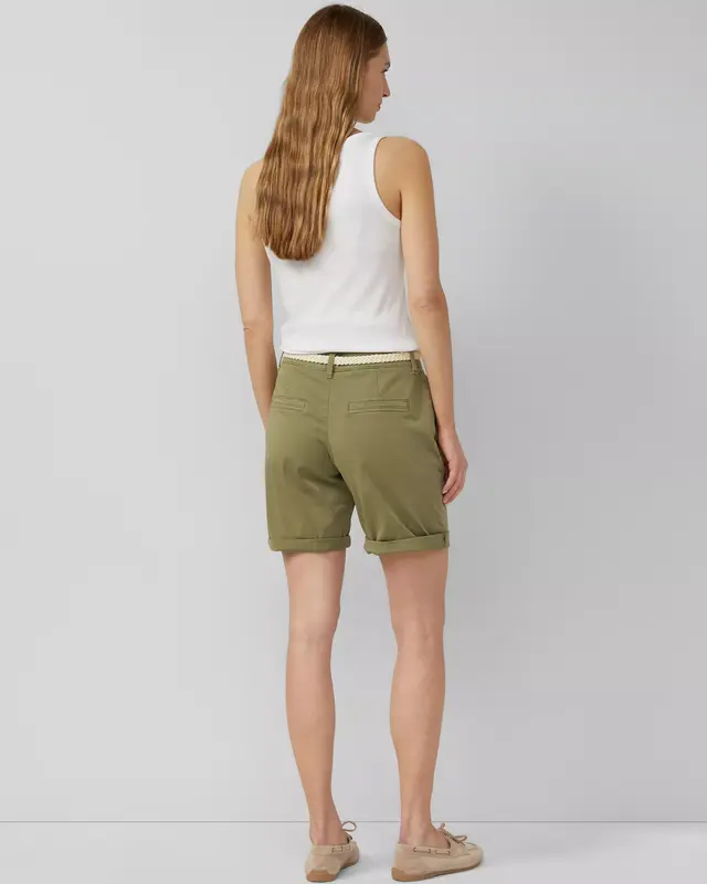S. Oliver Korte Broek, Riem - Olive Green