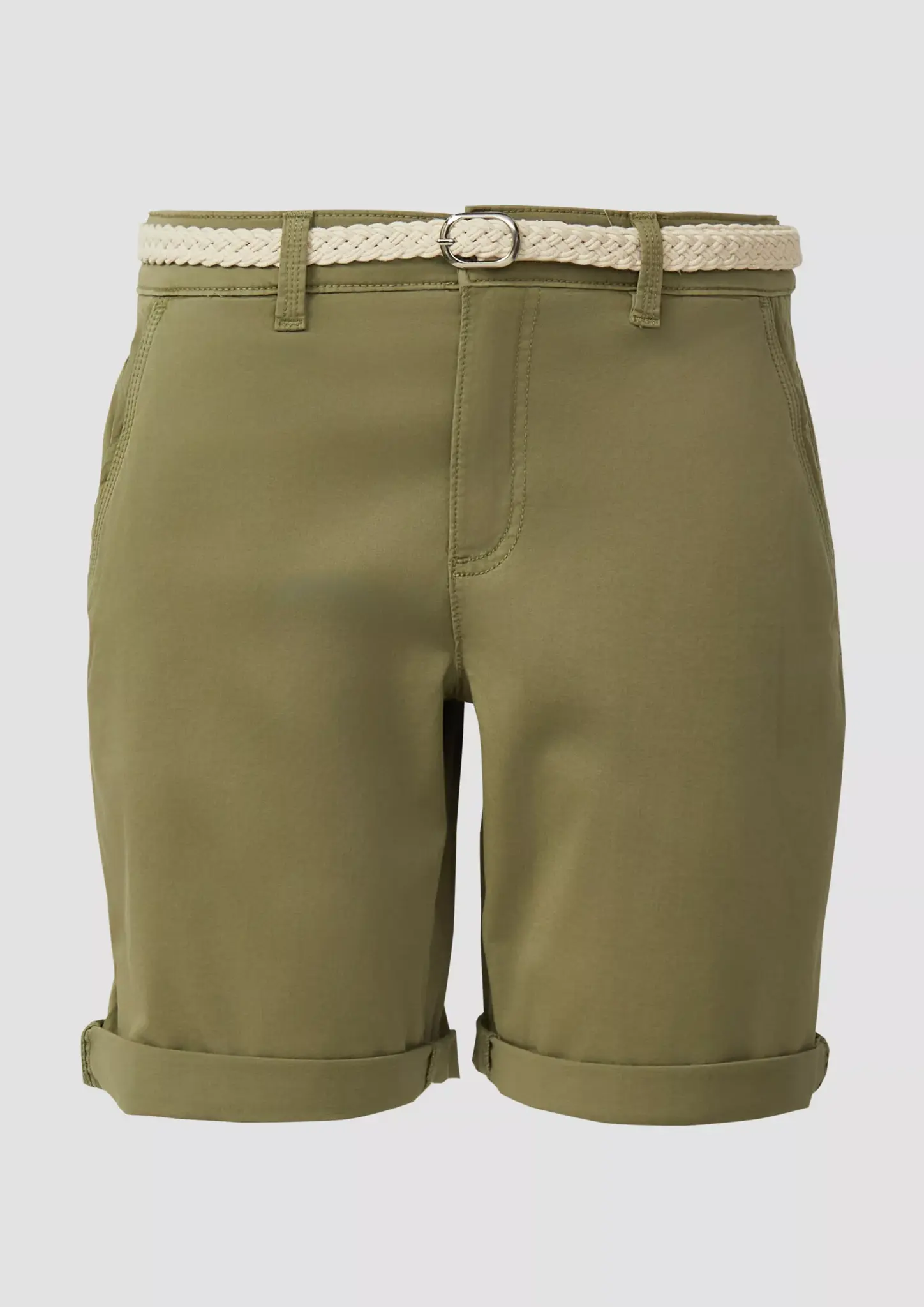 S. Oliver Korte Broek, Riem - Olive Green