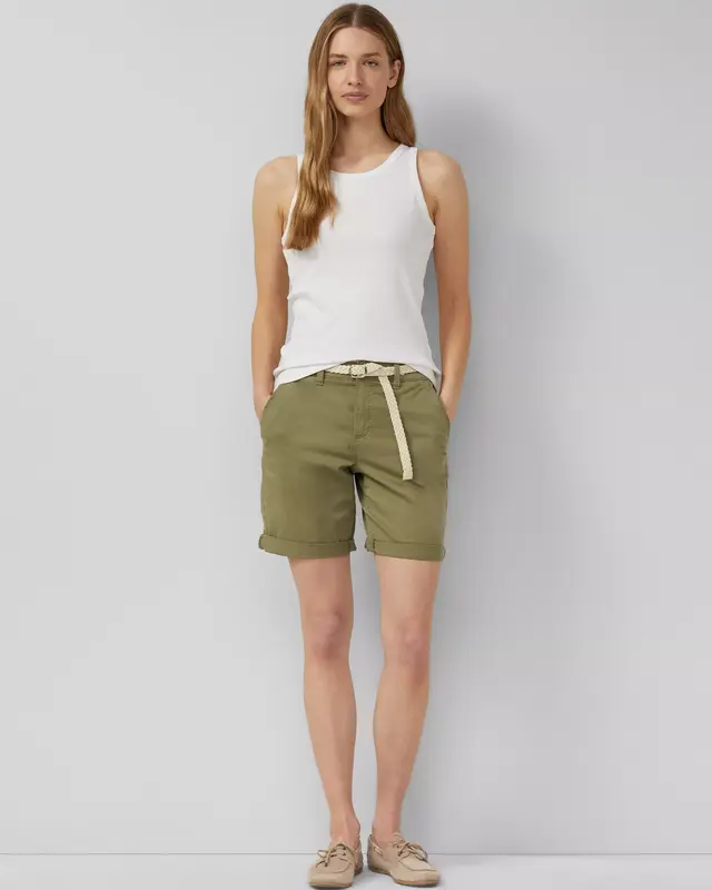 S. Oliver Korte Broek, Riem - Olive Green