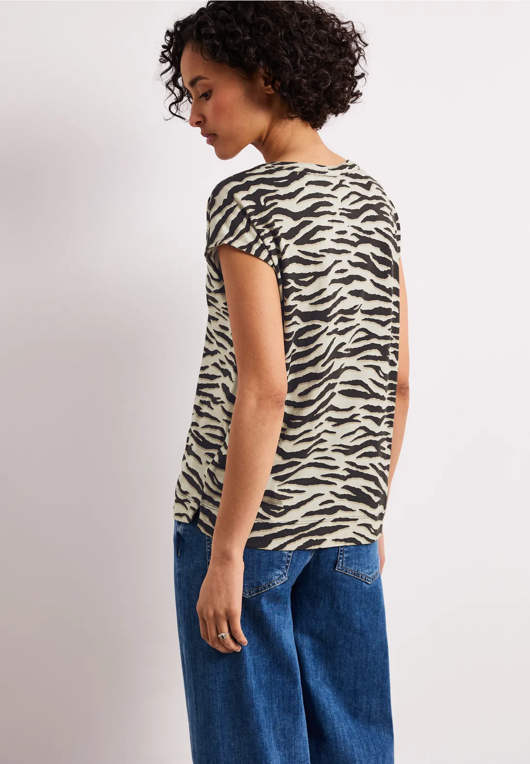 Street One Shirt Animal Print - Espresso Brown