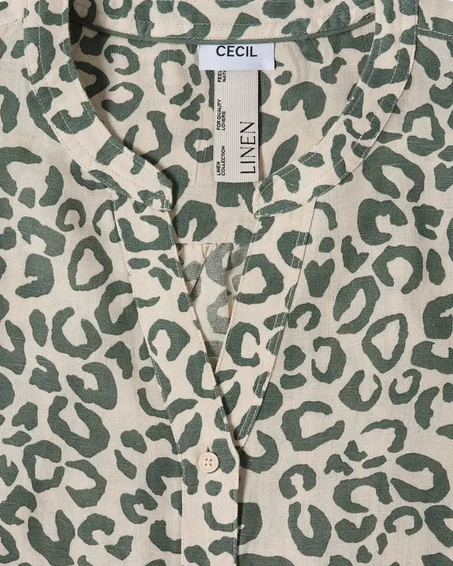 Cecil Leinenmix Bluse - Macadamia Beige