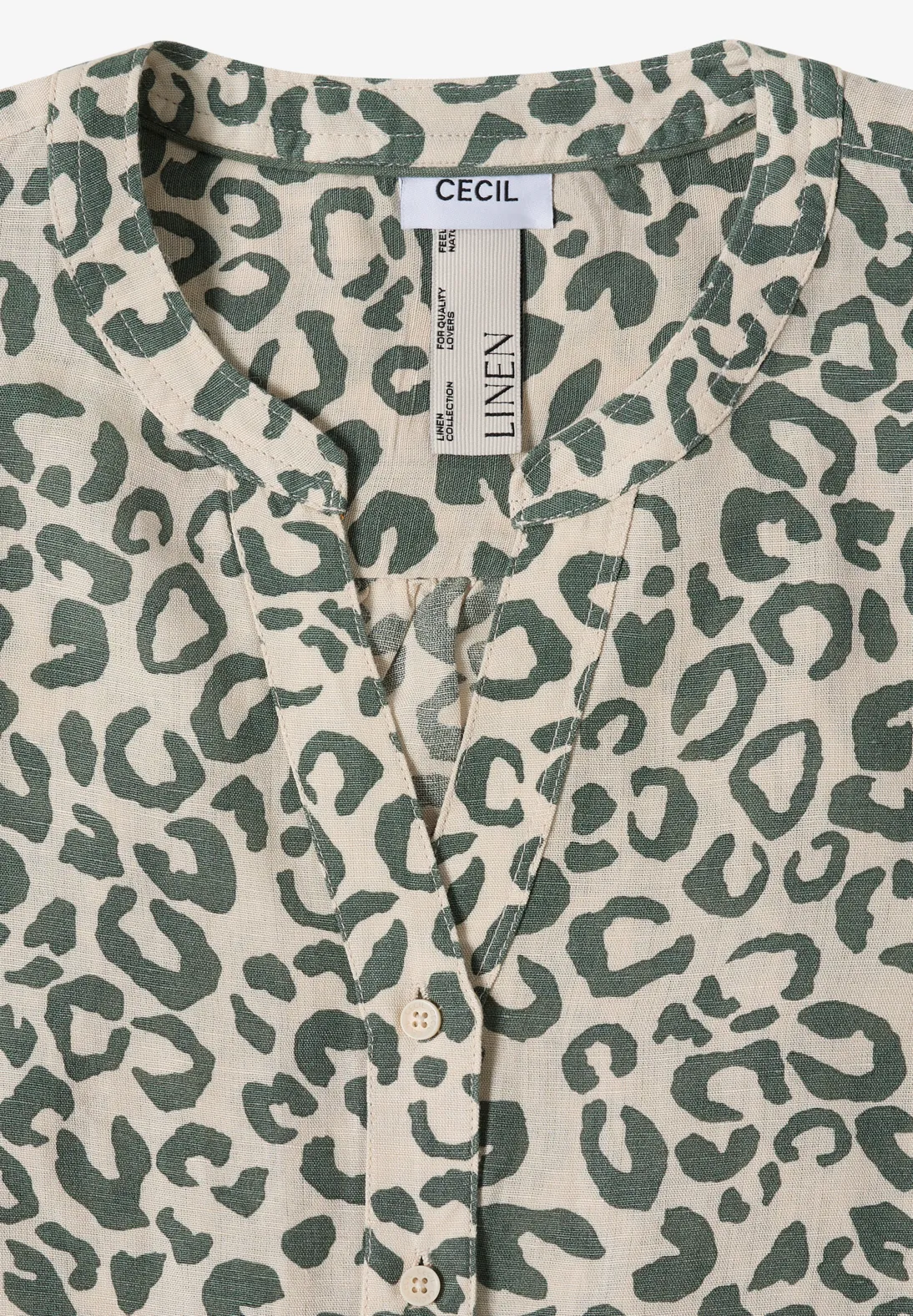 Cecil Leinenmix Bluse - Macadamia Beige