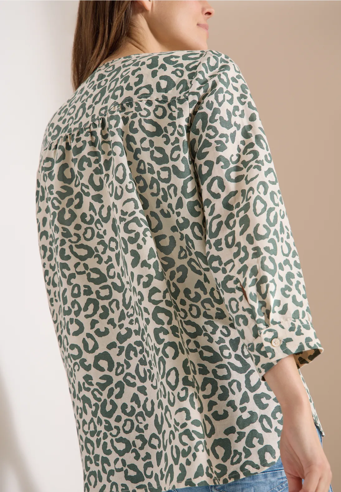 Cecil Leinenmix Bluse - Macadamia Beige