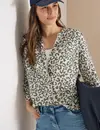 Cecil Linenmix Blouse - Macadamia Beige