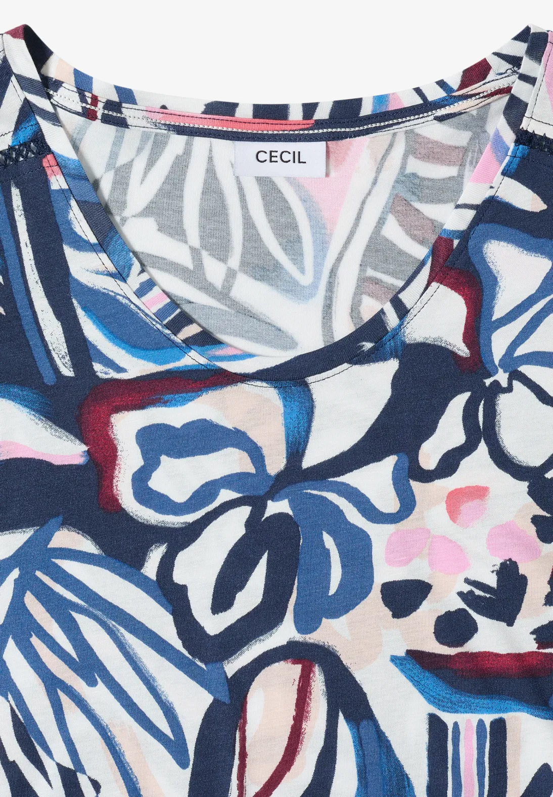 Cecil Print Shirt - Universal Blue