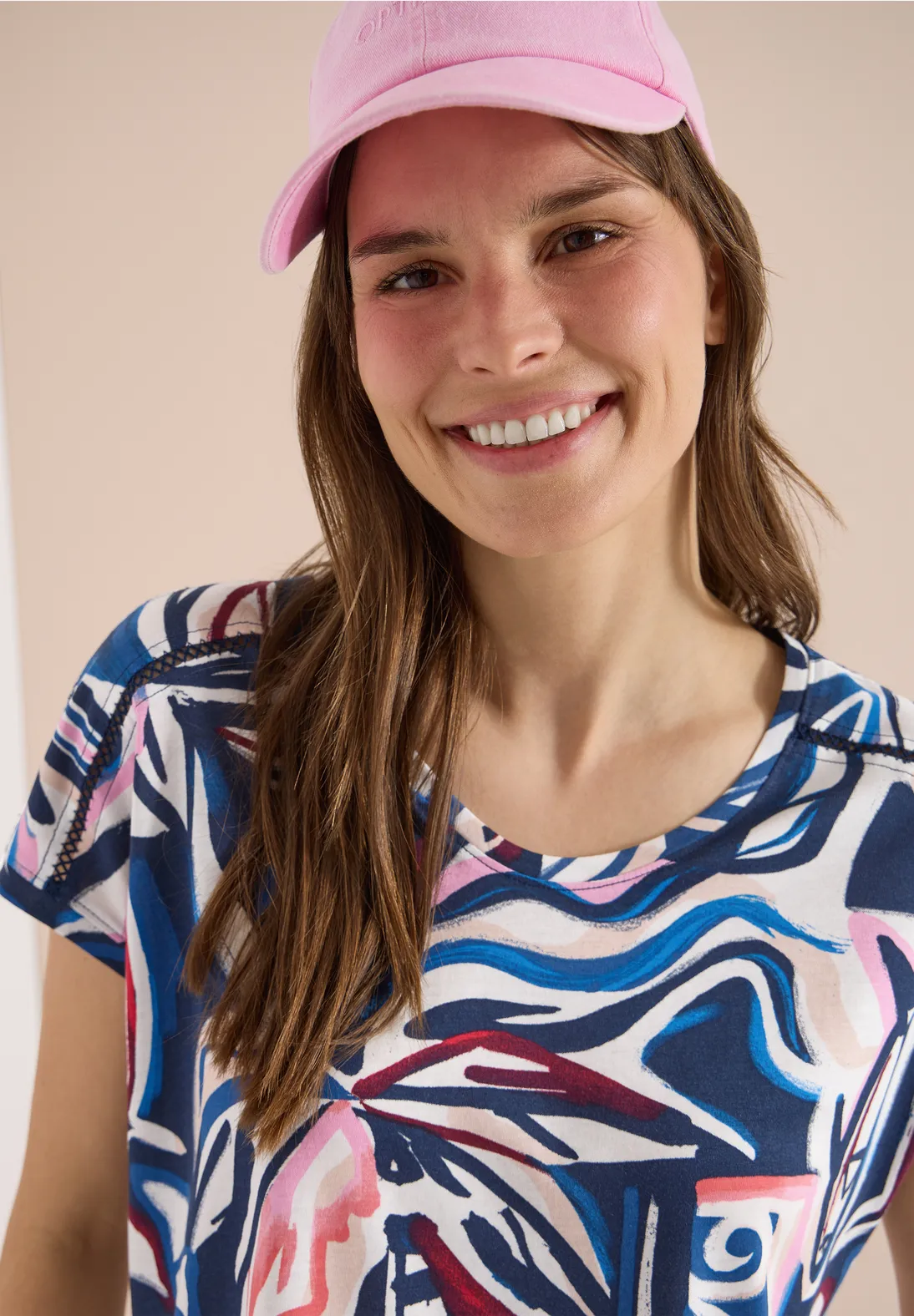 Cecil Print Shirt - Universal Blue