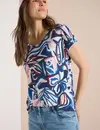 Cecil Print Shirt - Universal Blue