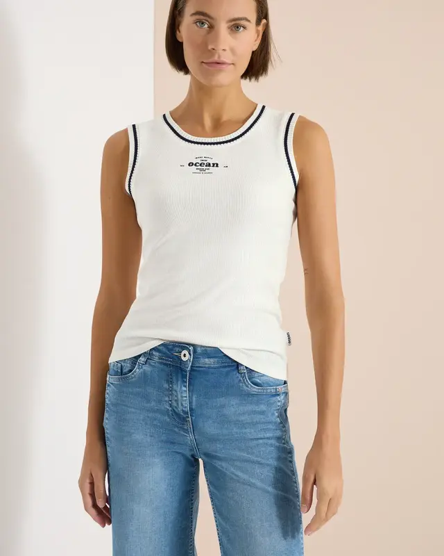 Cecil Top - Vanilla White