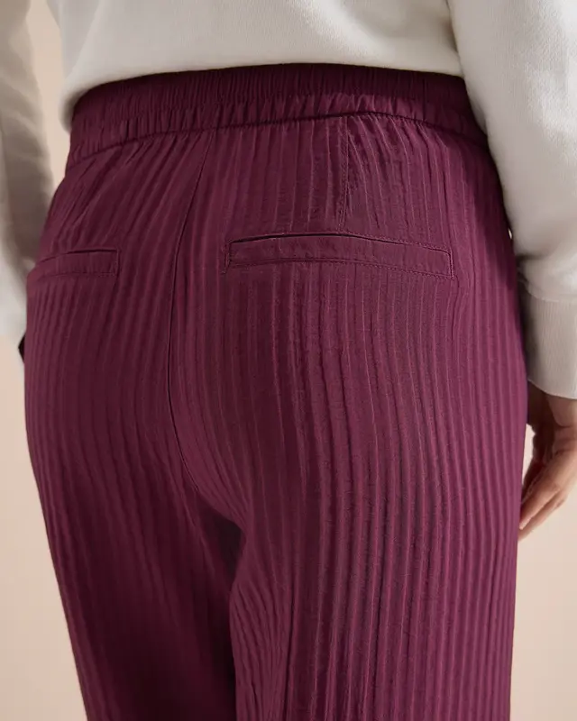 Cecil High Waist Broek Neele - Sweet Grape Red