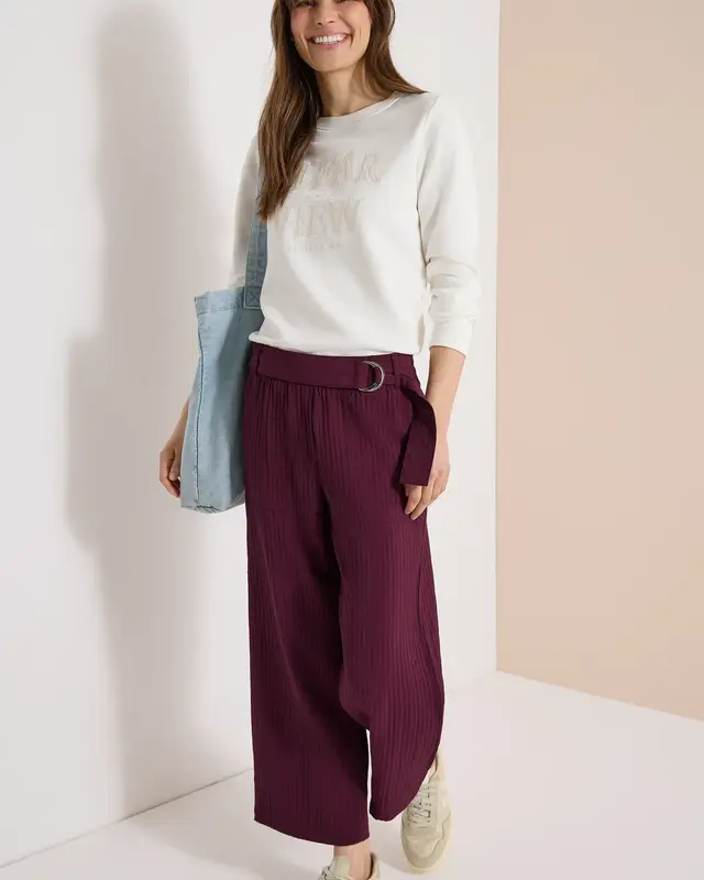 Cecil High Waist Hose Neele - Sweet Grape Red