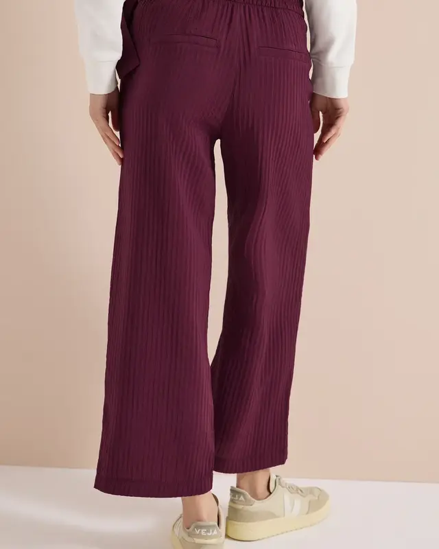 Cecil High Waist Pants Neele - Sweet Grape Red