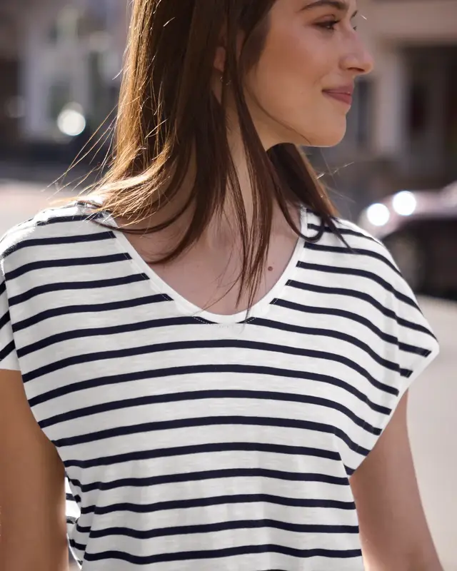 Street One Studio Shirt met Strepen - Midnight Muse