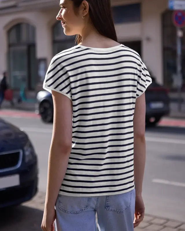 Street One Studio Shirt met Strepen - Midnight Muse