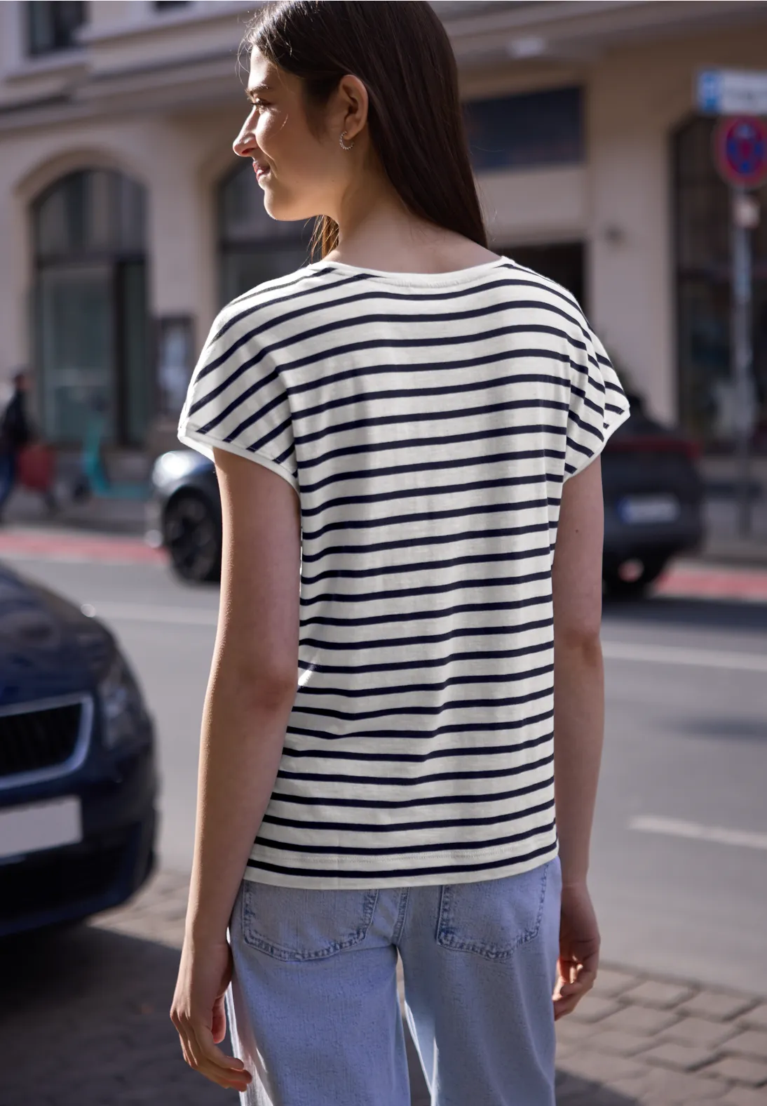 Street One Studio Shirt met Strepen - Midnight Muse