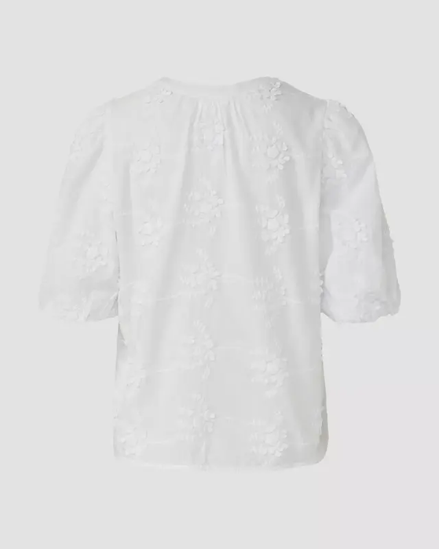 S. Oliver Bluse 3D-Stickerei - White