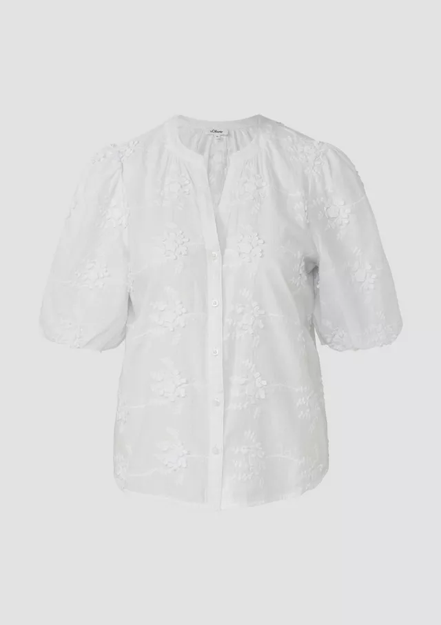S. Oliver Blouse 3D-Embroidery - White