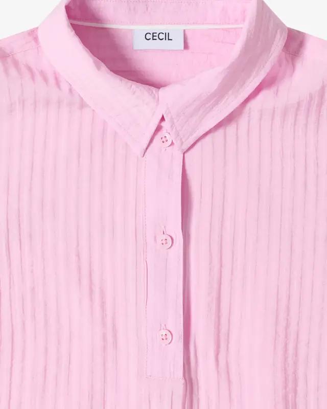 Cecil Structured Blouse - Light Blush Rose