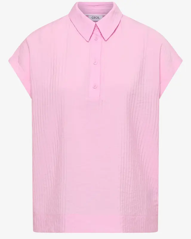 Cecil Structuur Blouse - Light Blush Rose