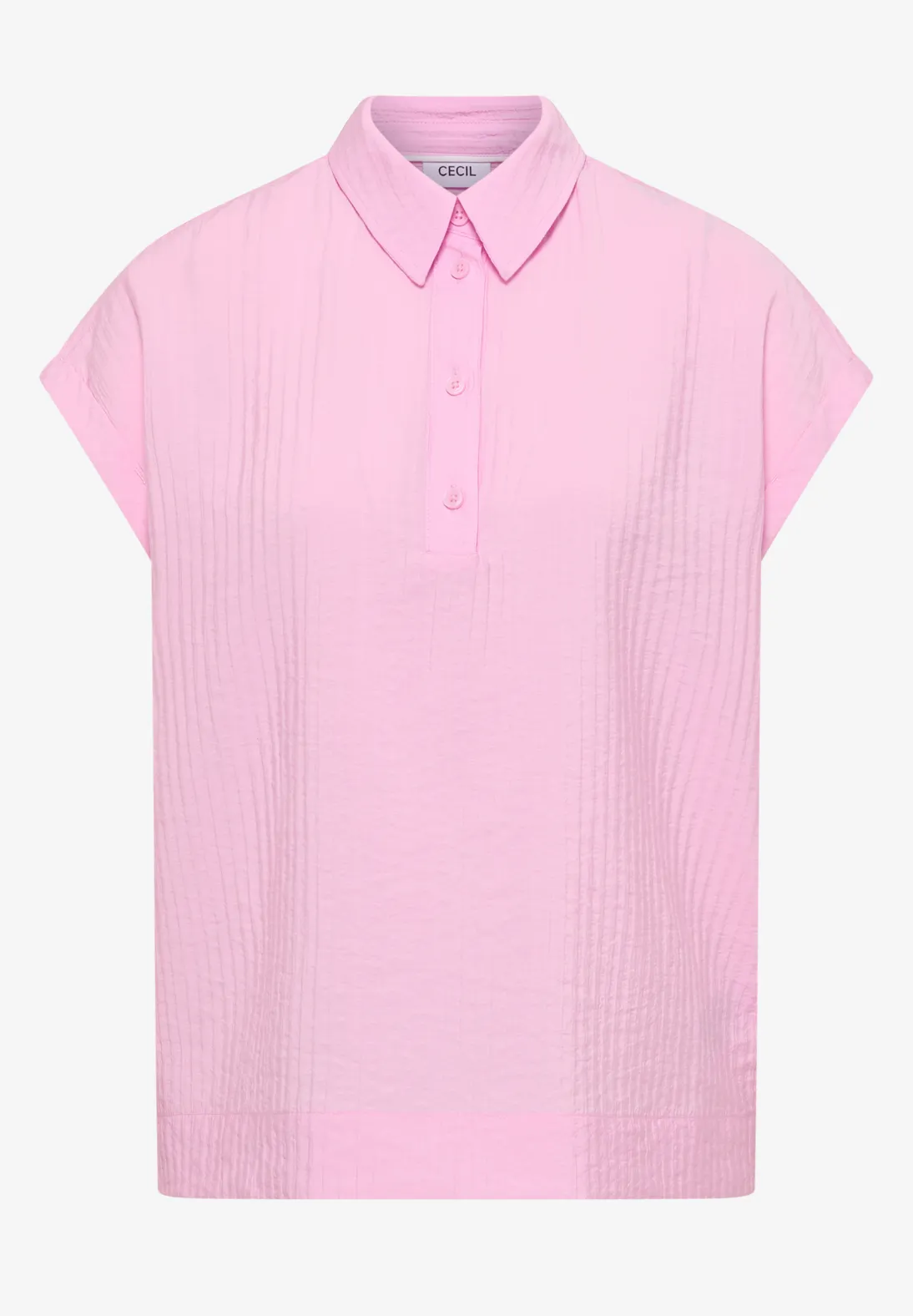 Cecil Structured Blouse - Light Blush Rose