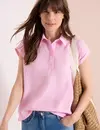 Cecil Struktur Bluse - Light Blush Rose