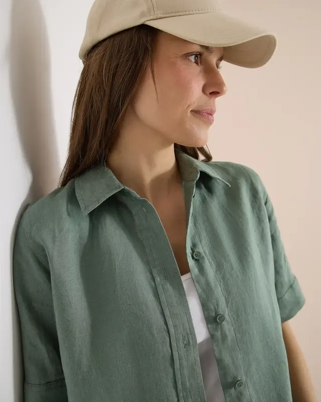 Cecil Leinen Bluse - Just Khaki