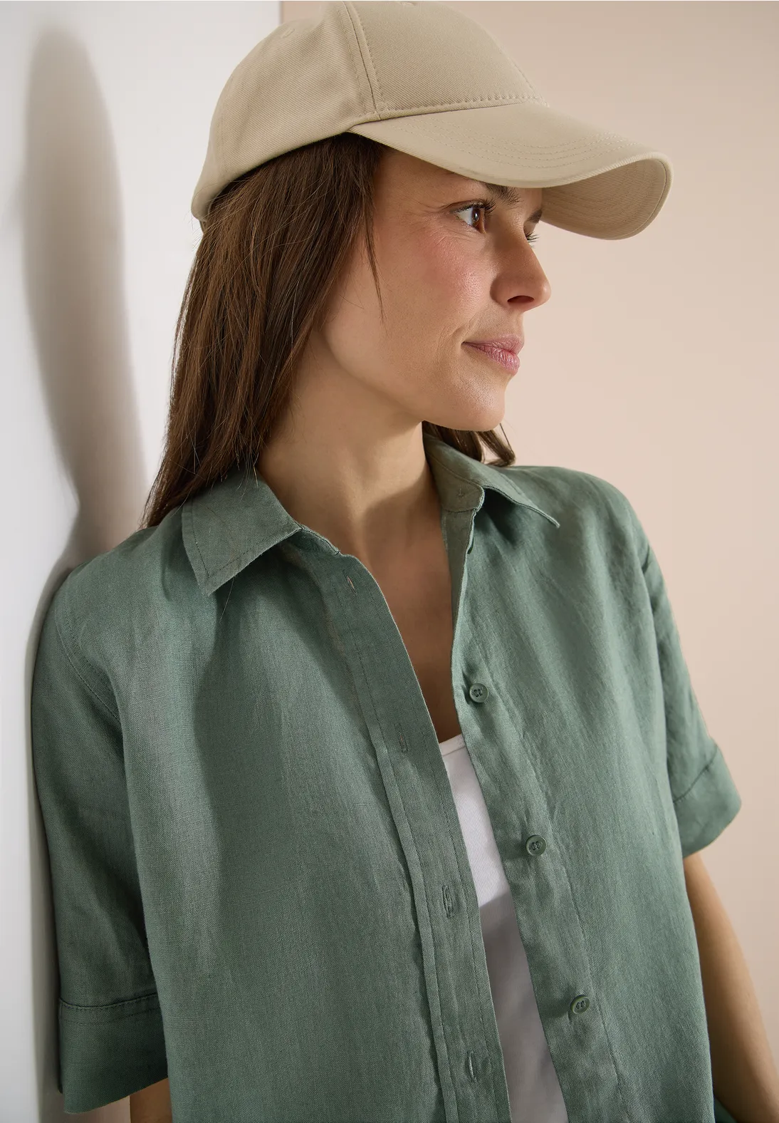 Cecil Linen Blouse - Just Khaki