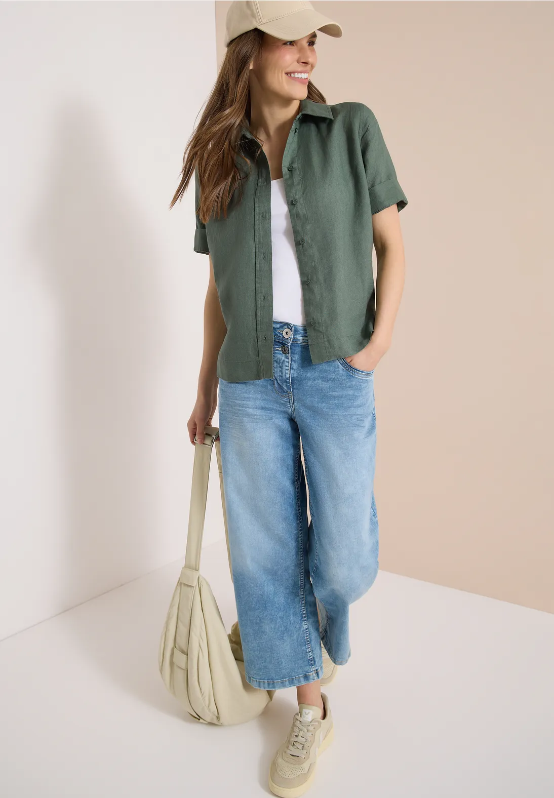 Cecil Linen Blouse - Just Khaki