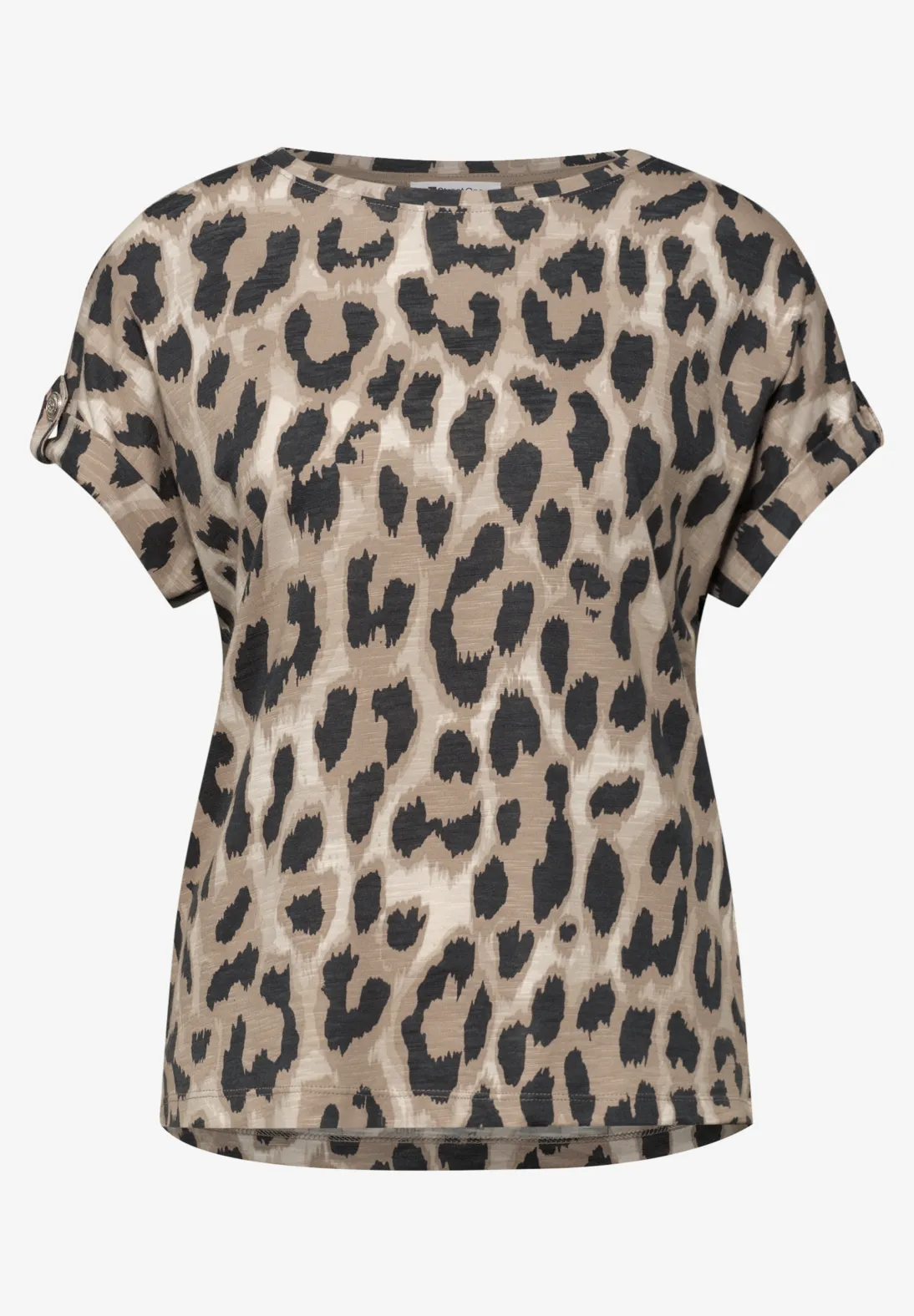 Street One Shirt Leo Print - Timeless Beige