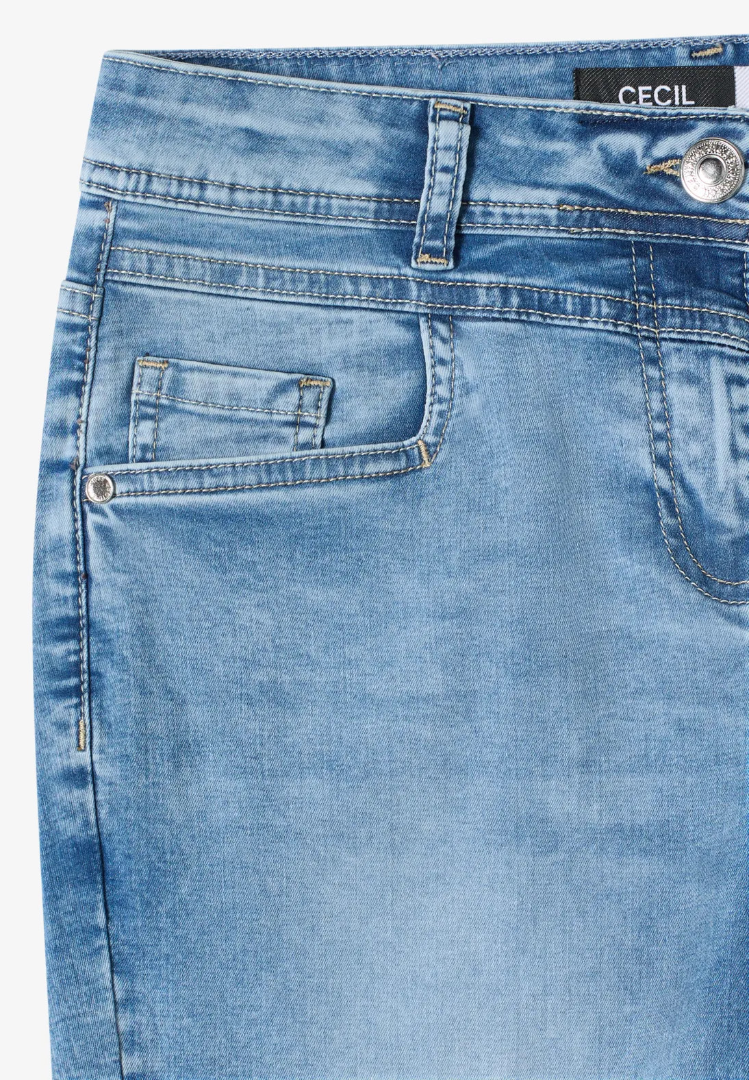Cecil Casual Fit Jeans Scarlett - Light Blue Washed