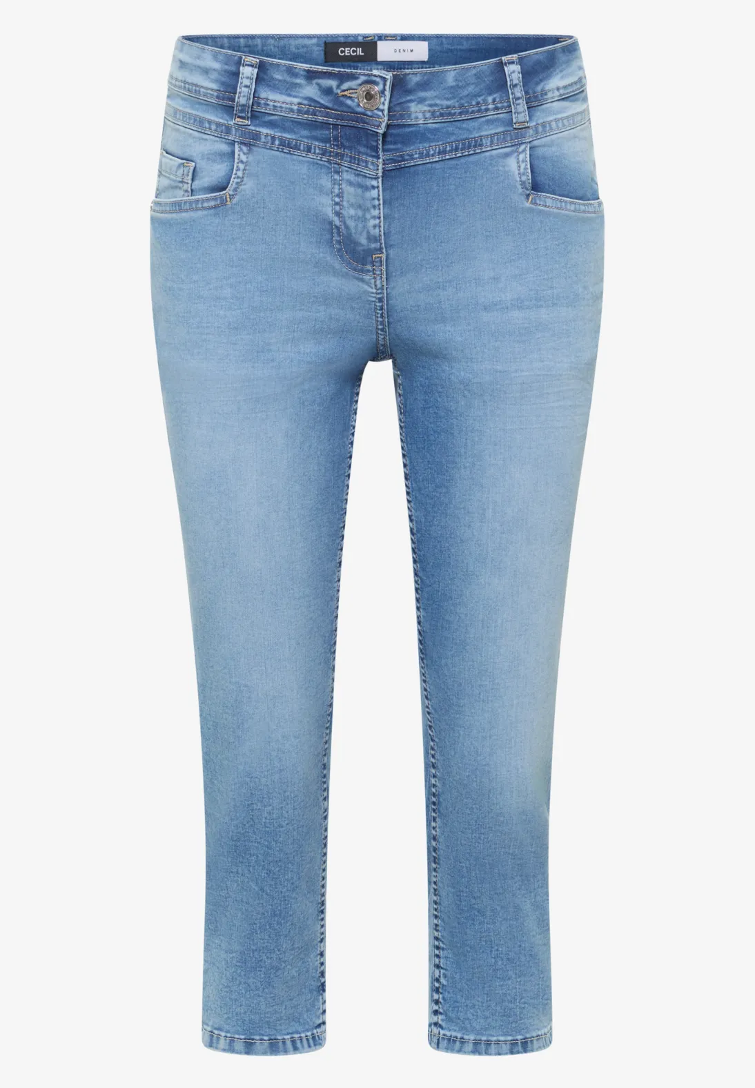 Cecil Casual Fit Jeans Scarlett - Light Blue Washed