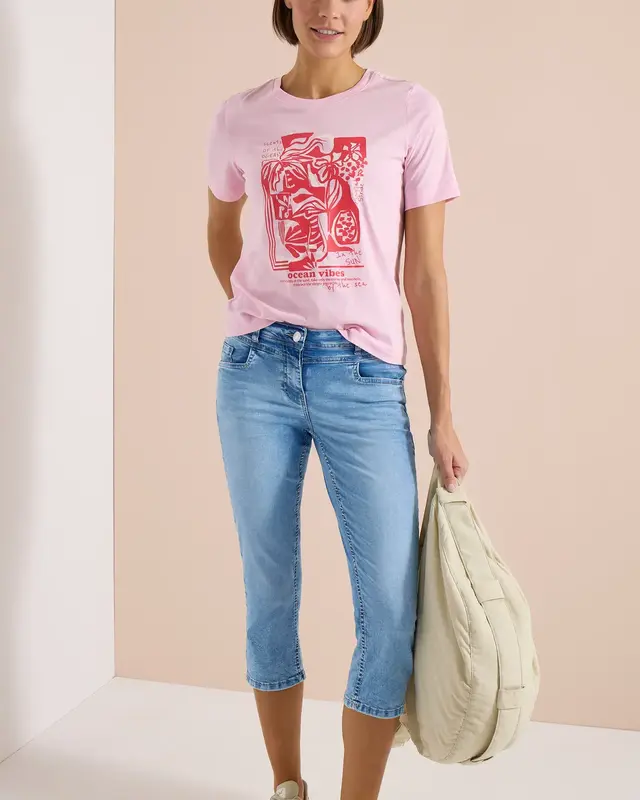 Cecil Casual Fit Jeans Scarlett - Light Blue Washed