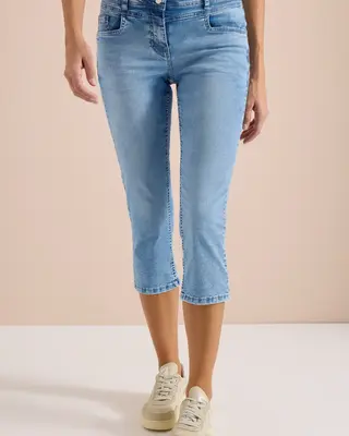 Cecil Casual Fit Jeans Scarlett - Light Blue Washed