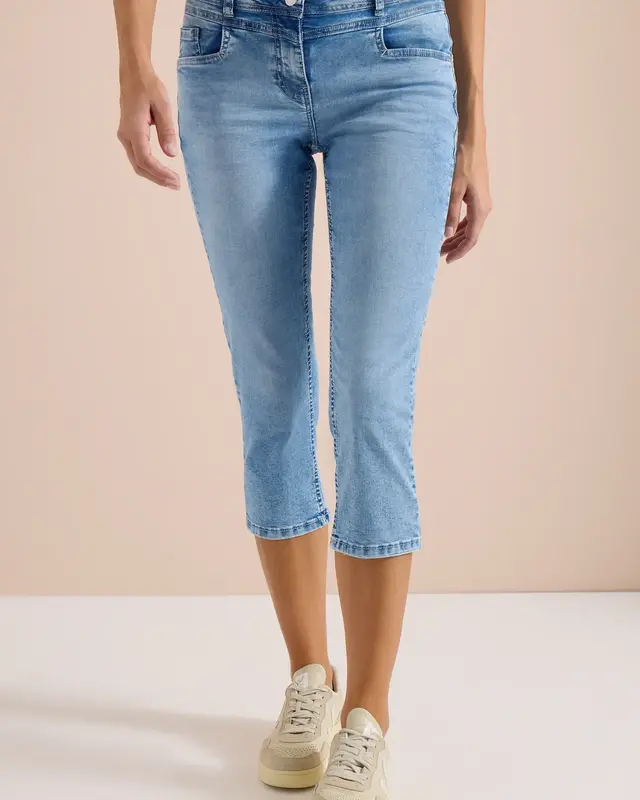 Cecil Casual Fit Jeans Scarlett - Light Blue Washed