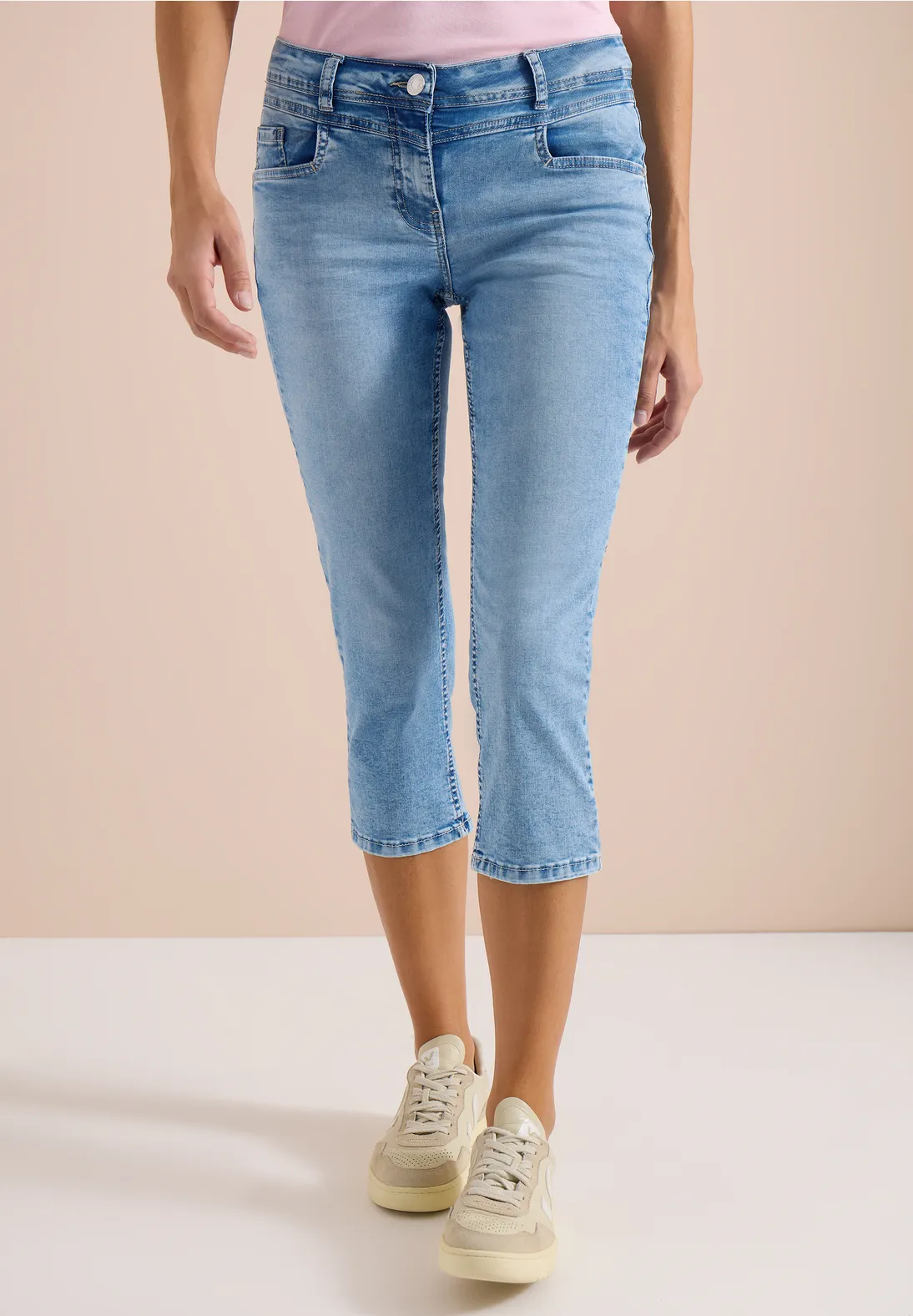 Cecil Casual Fit Jeans Scarlett - Light Blue Washed
