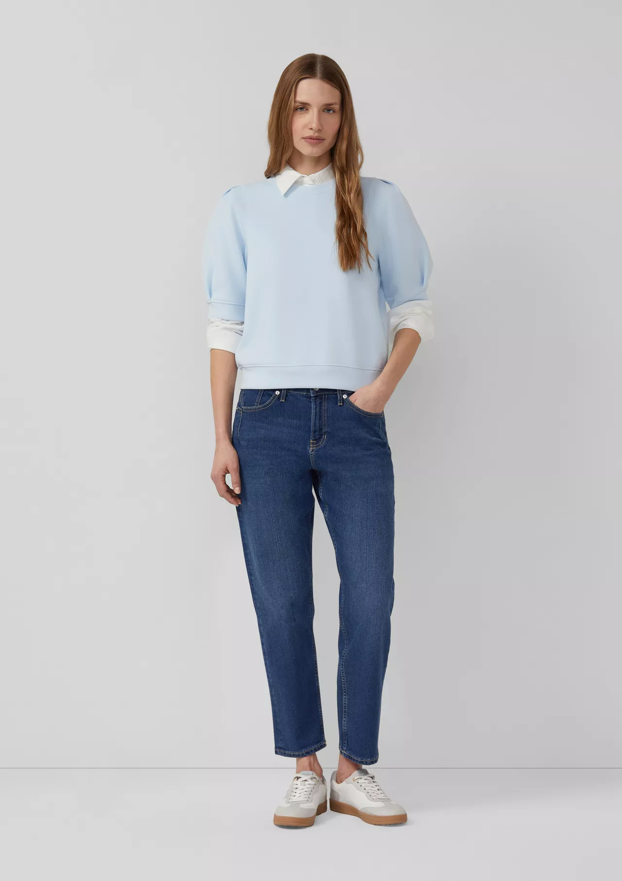 S. Oliver Scuba Sweatshirt - Light Blue