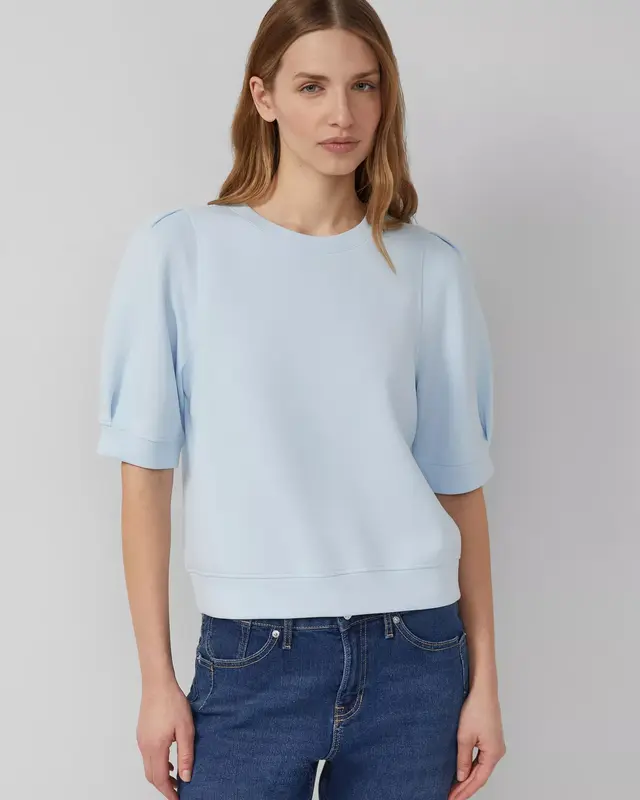 S. Oliver Scuba Sweatshirt - Light Blue