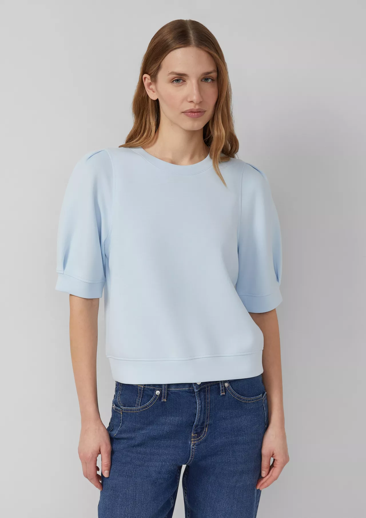 S. Oliver Scuba Sweatshirt - Light Blue