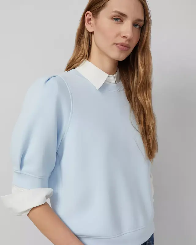 S. Oliver Scuba Sweatshirt - Light Blue