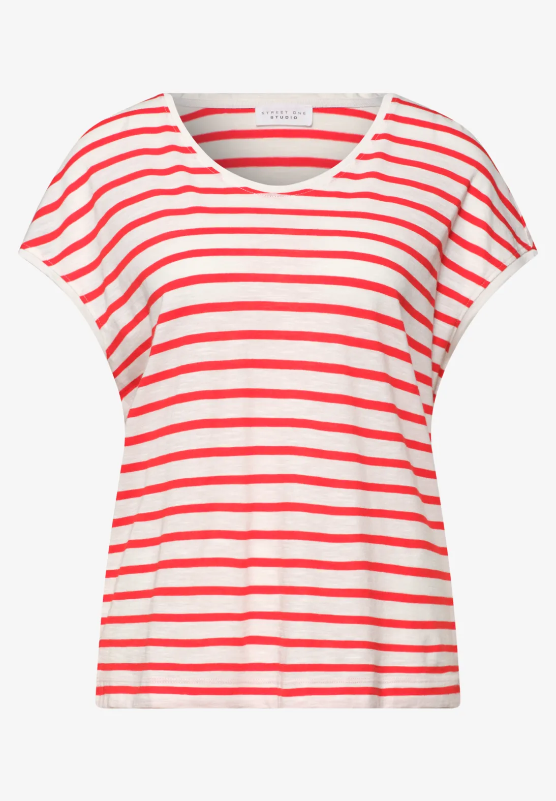 Street One Studio Shirt met Strepen - Chili Red