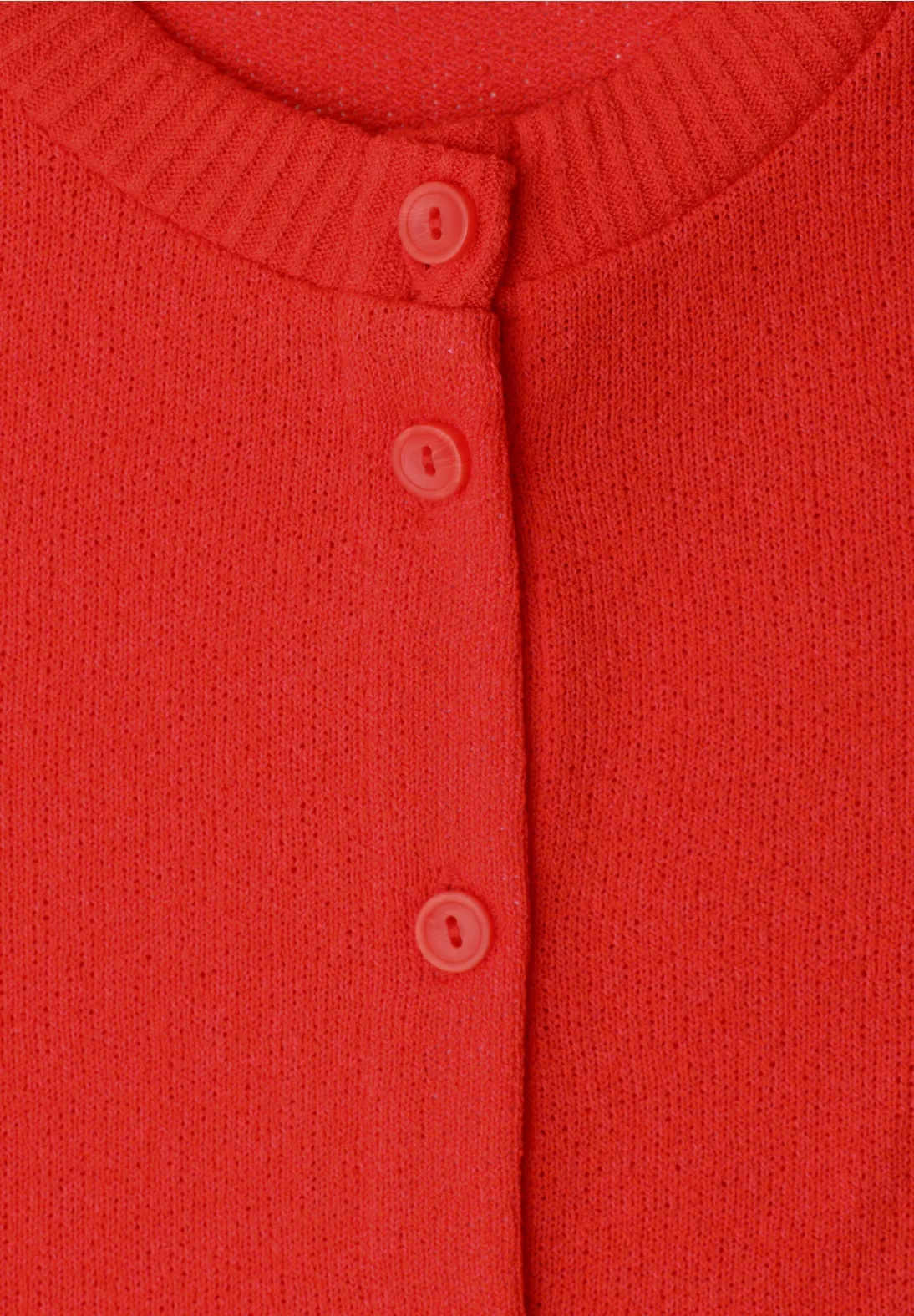 Street One Studio Kurzarm Cardigan - Chili Red