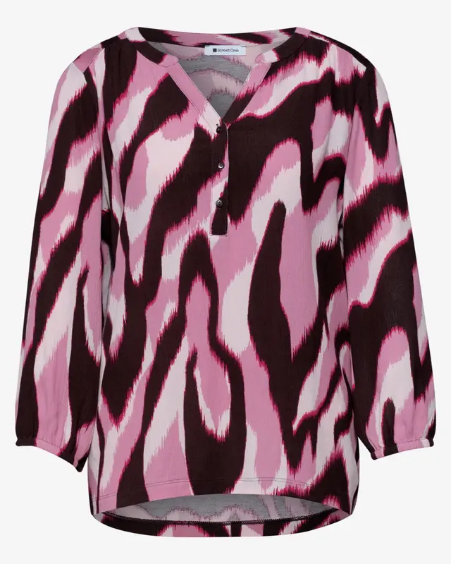 Street One Materialmix Shirt - Clouded Blush