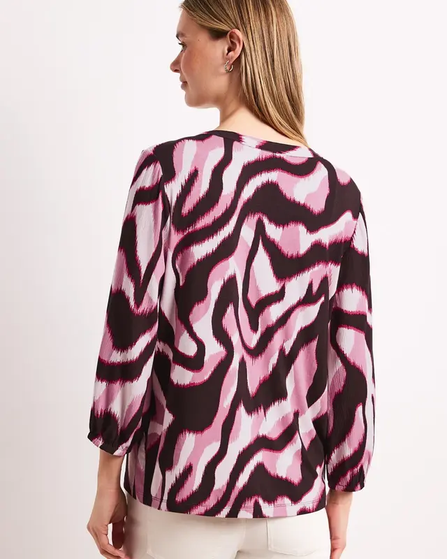 Street One Materiaalmix Shirt - Clouded Blush