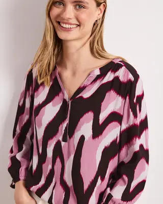 Street One Materialmix Shirt - Clouded Blush