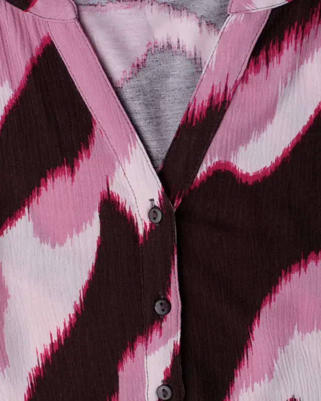 Street One Materiaalmix Shirt - Clouded Blush